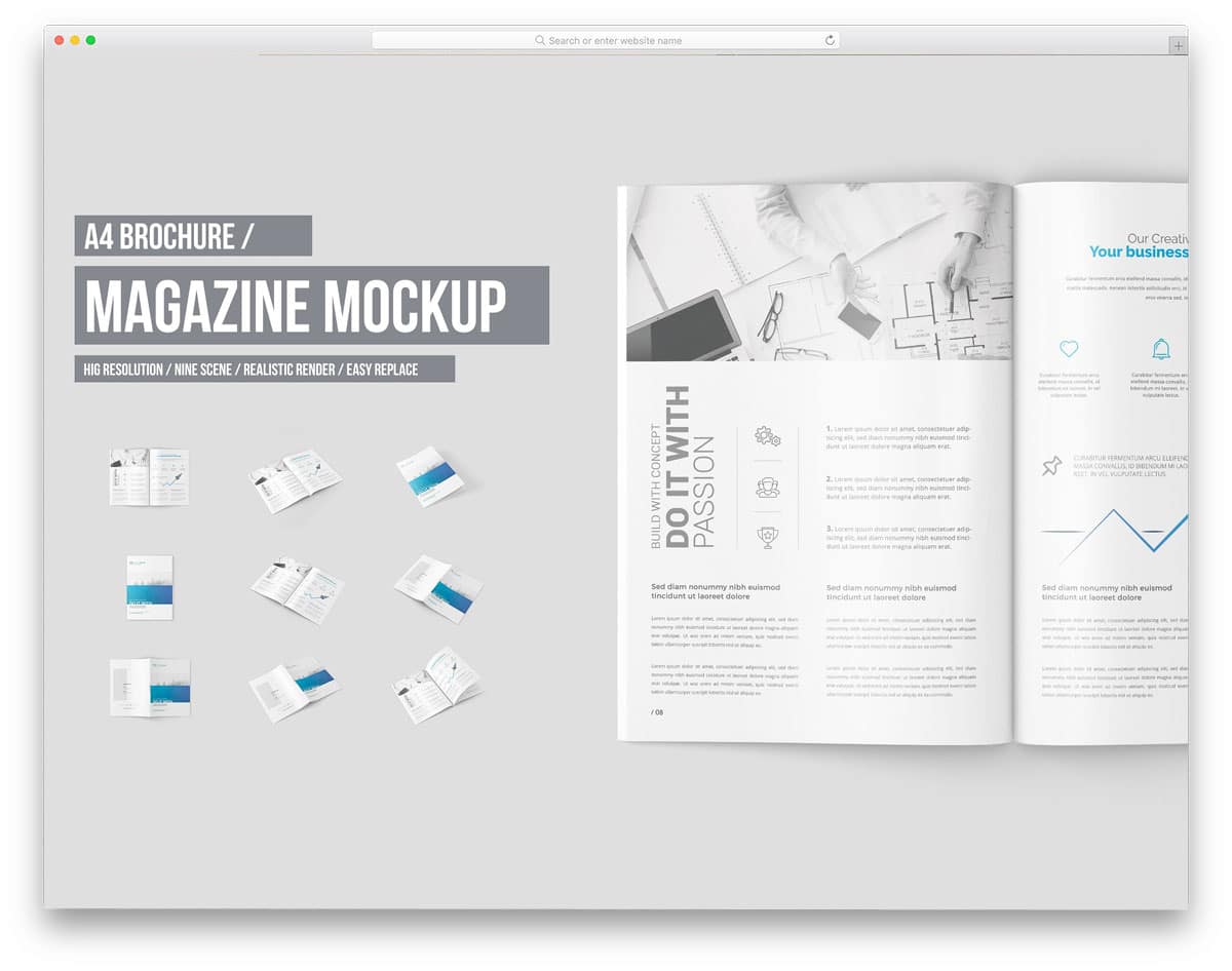 A4-Magazine-And-Brochure-Mock-Up