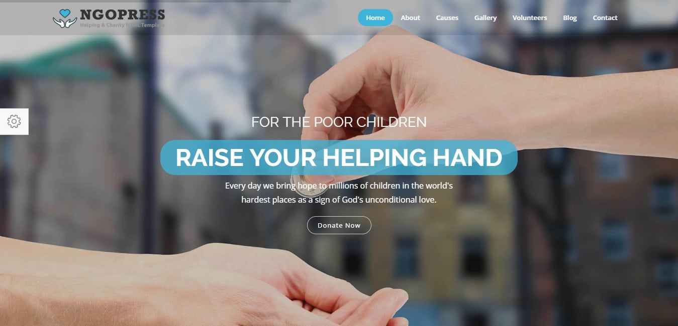 NGOPress churach Charity HTML5 Template