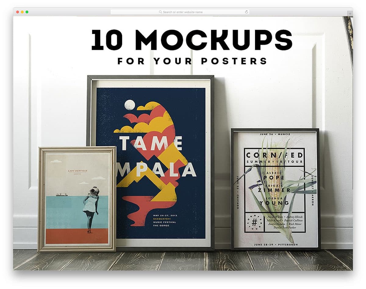 Poster-Frame-Mockup-Set