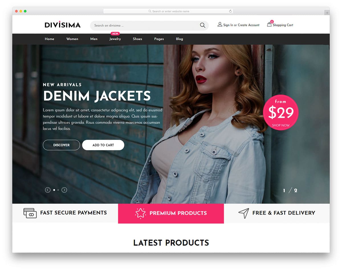 divisima-free-boutique-website-templates
