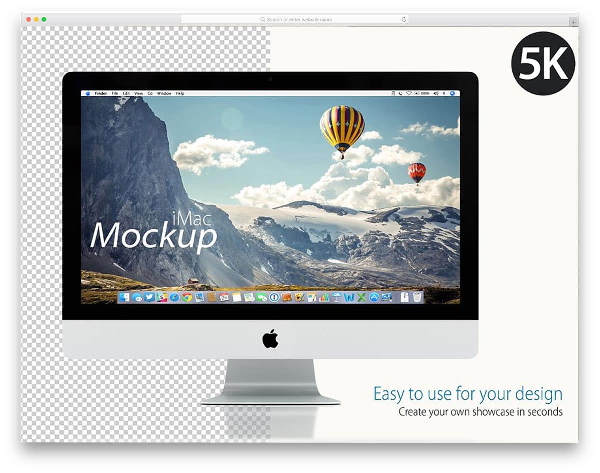 mockup-apple-iMac-on-white