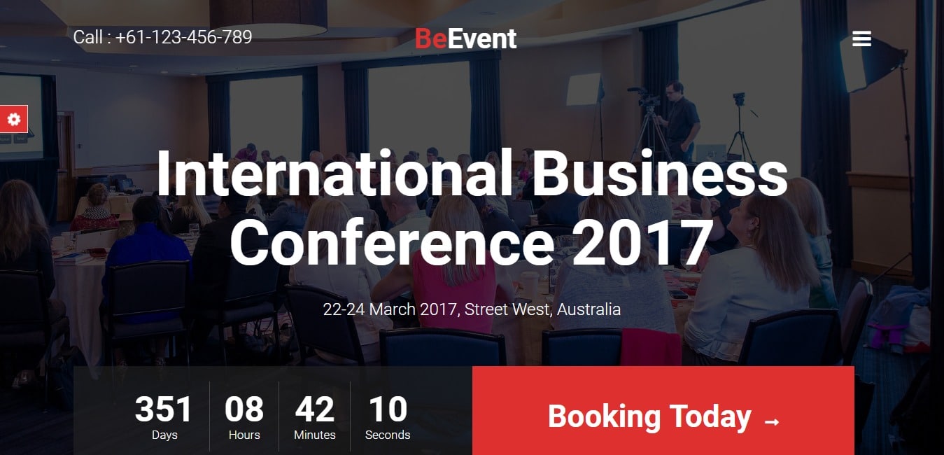 BeEvent Conference Event HTML Template