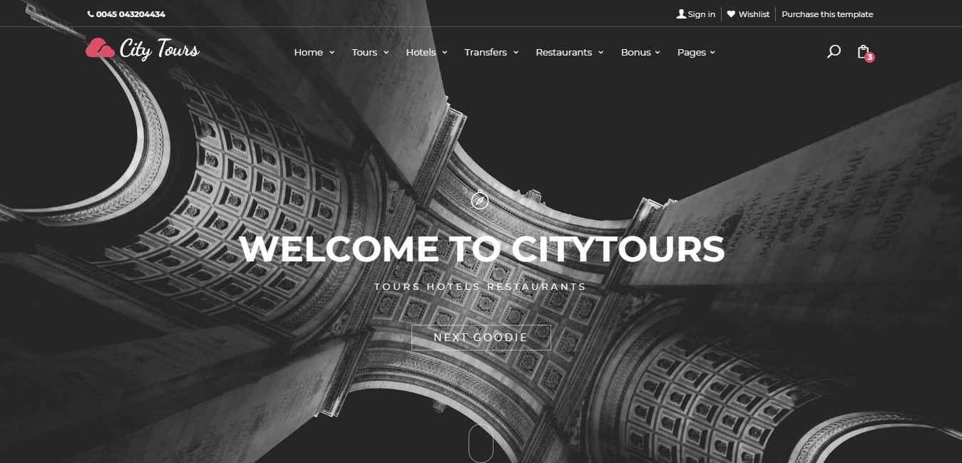 City tours HTML travel site template