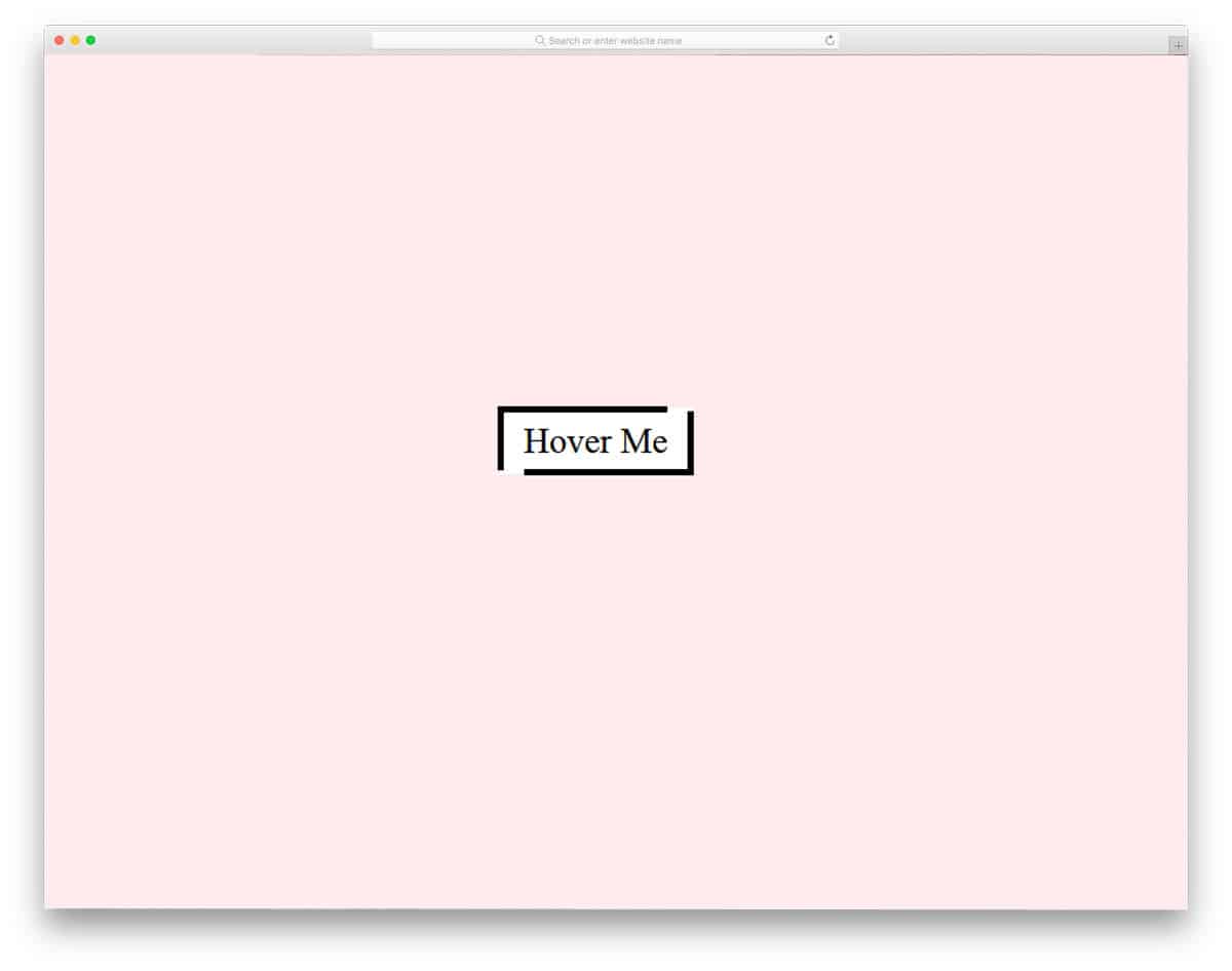 CSS button hover animation
