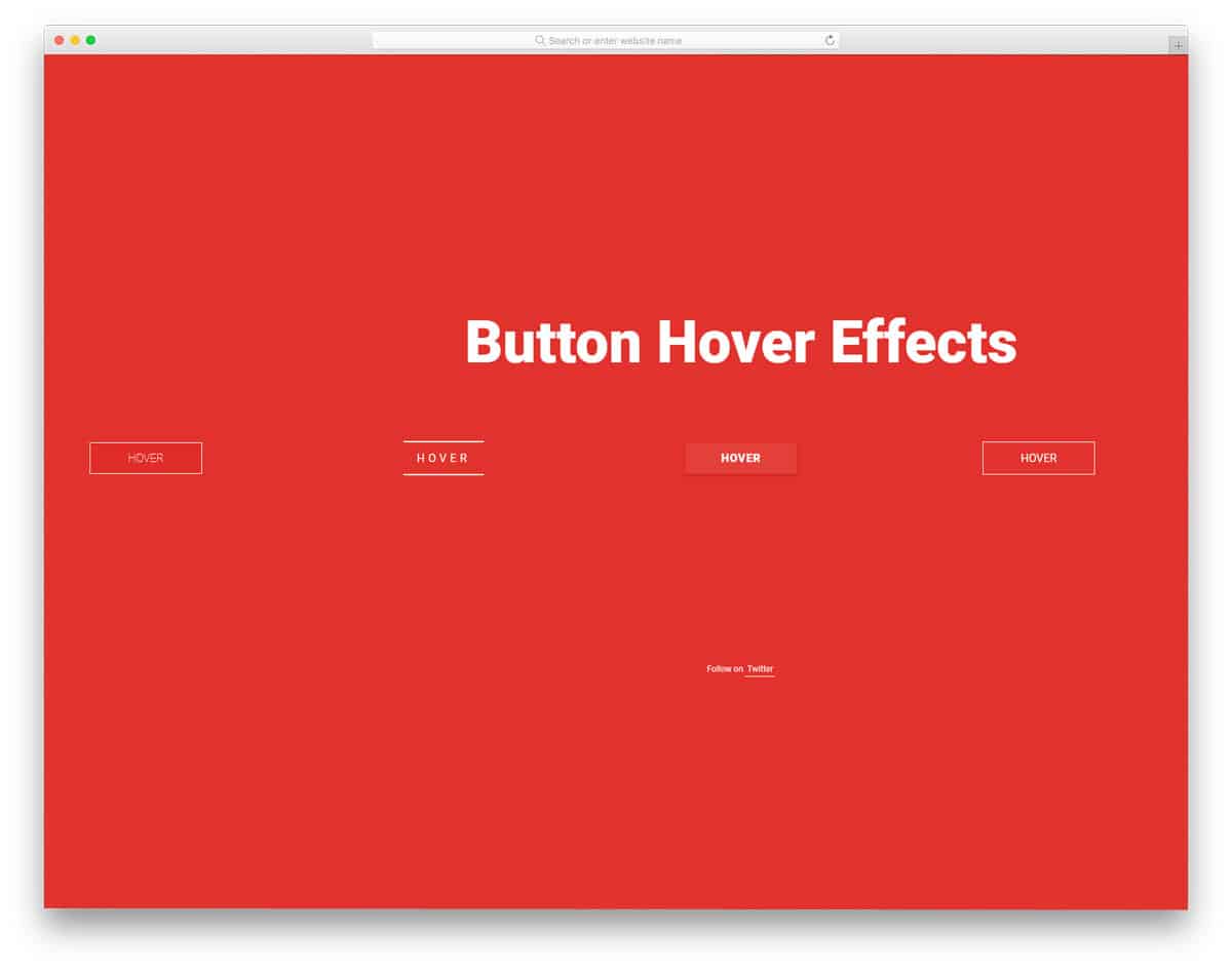 CSS button hover effects