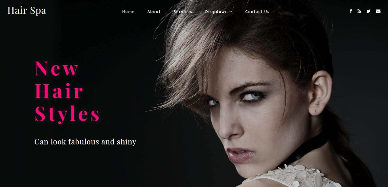 Hair Spa a Beauty and Spa Bootstrap web Template