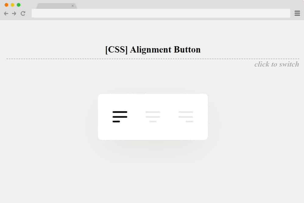 alignment button