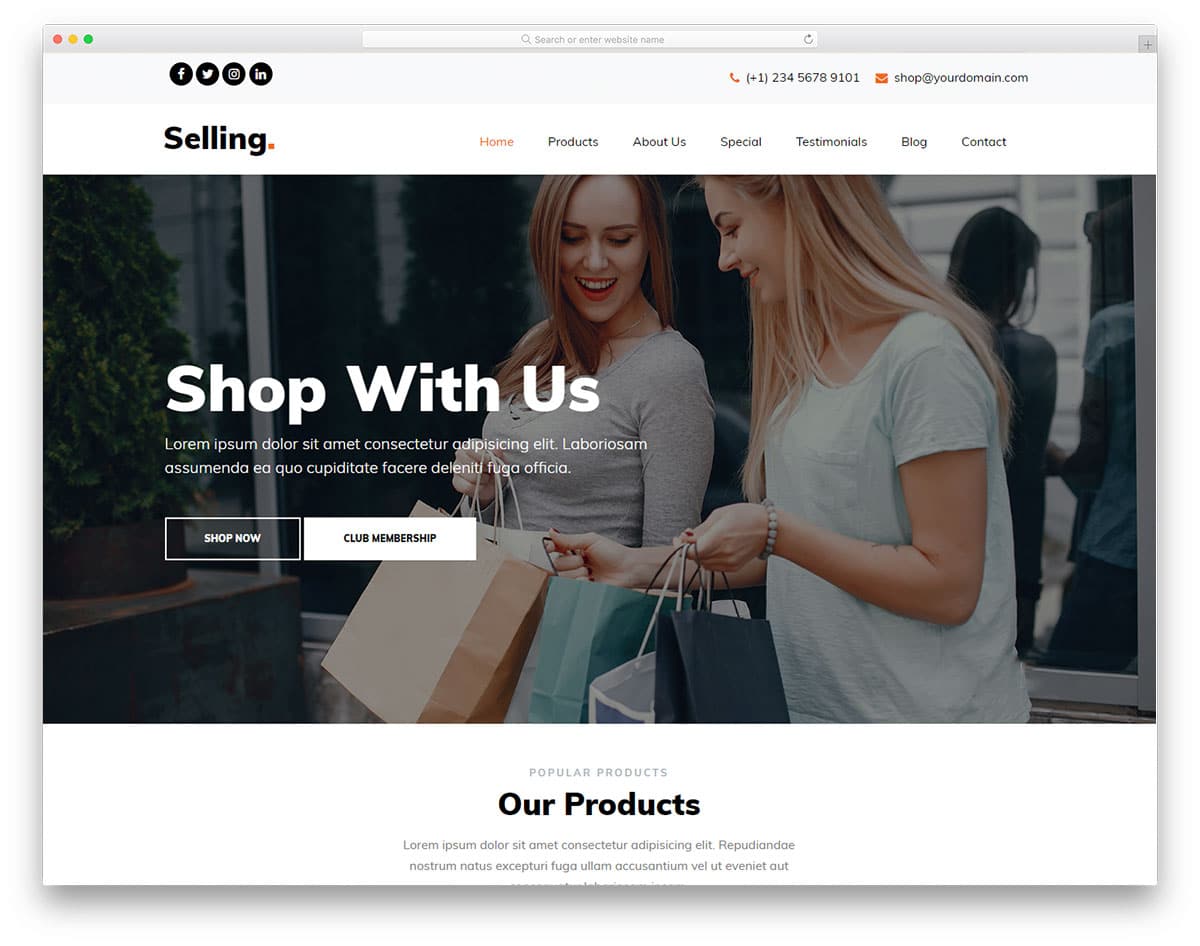 selling-free-shopping-websites-templates