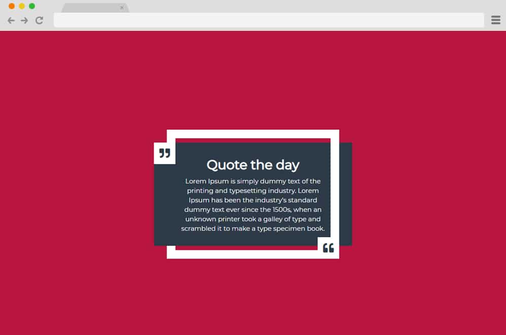 CSS quote Box Hover Effect CSS Blockquote