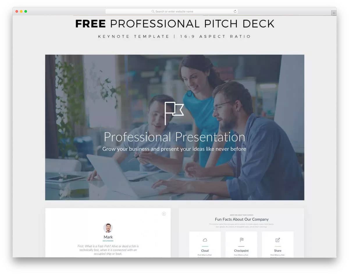 Free-Professional-Pitch-Deck-Keynote-Template