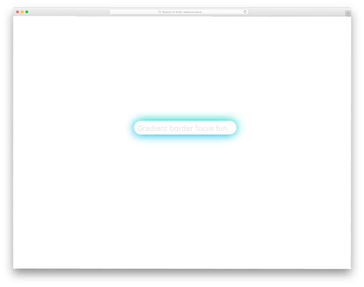 css border animation effects for text fields
