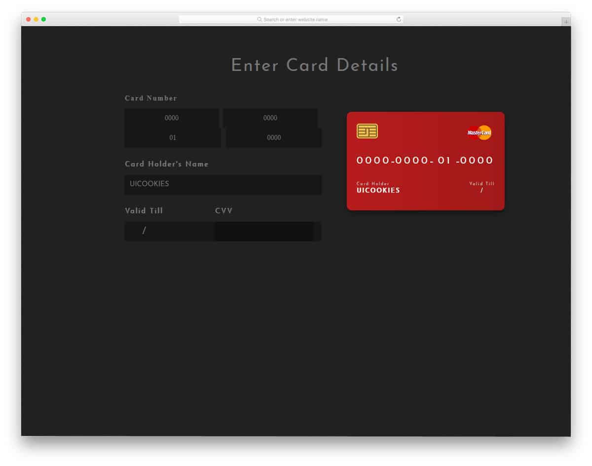 Payment-Card-Interactive-UI