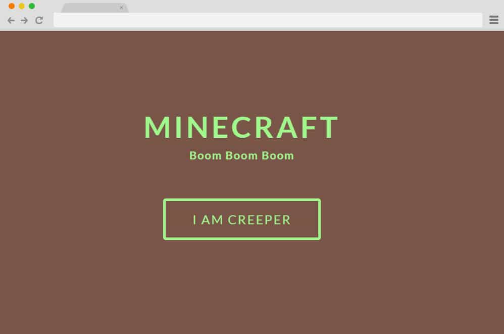 css button hover minecraft