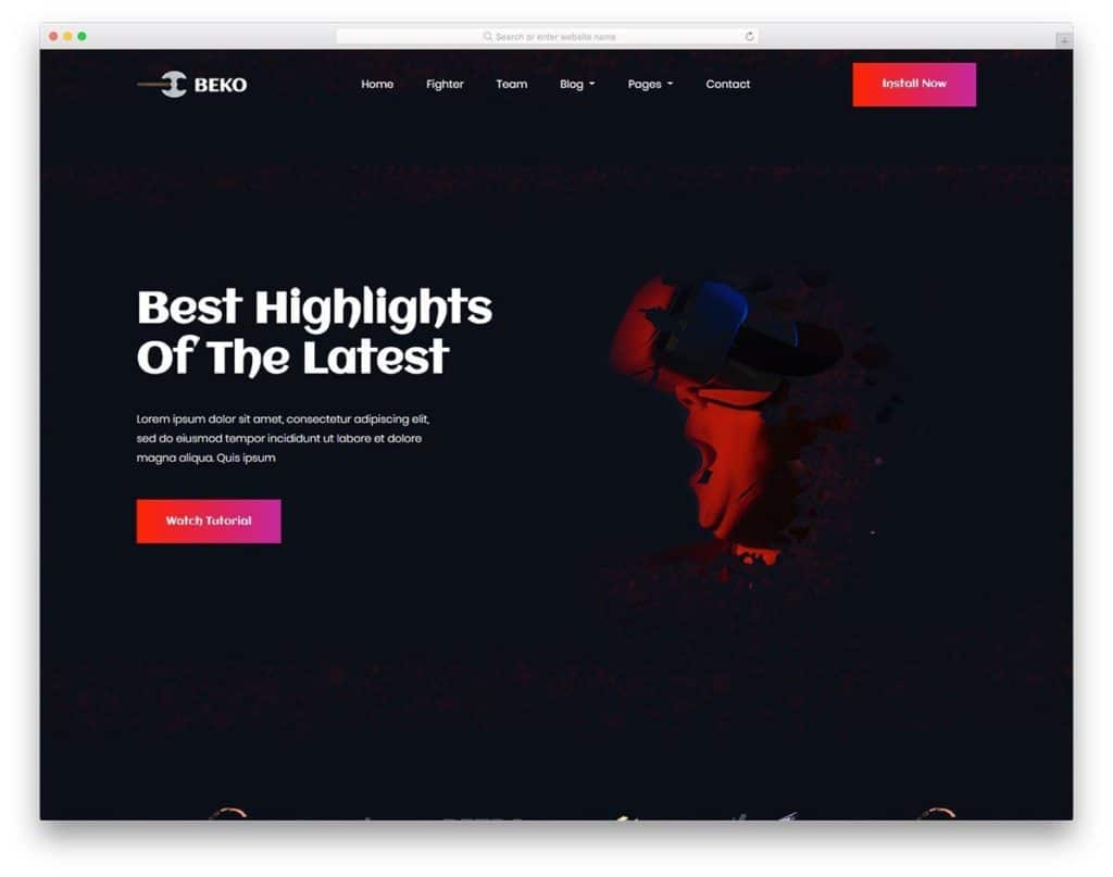 10 Best Gaming Website Templates in 2023  Popular Gaming HTML Templates 
