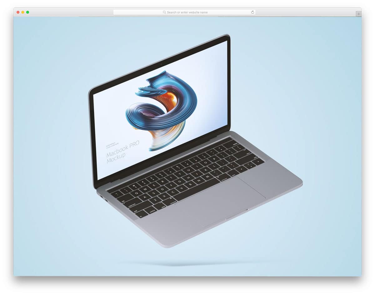 Free MacBook Pro 16'' Mockup - Freebiesbug