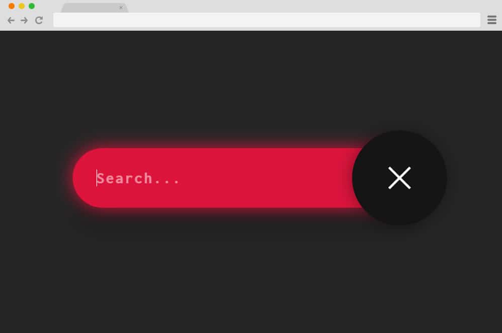 Animated Search Bar html search box
