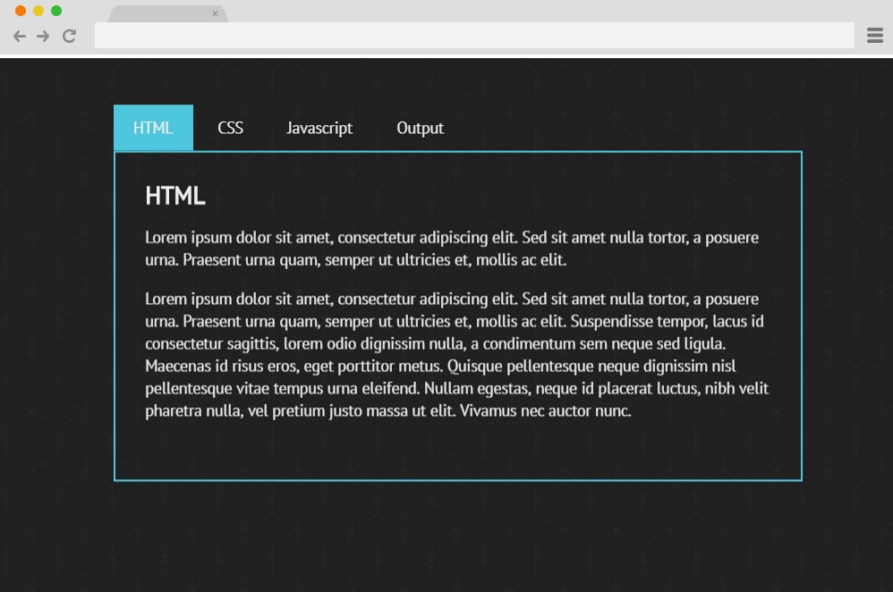 CSS3 Tabs by Sorax