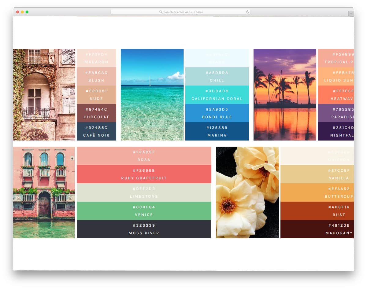 Color-Palettes-With-Flexbox