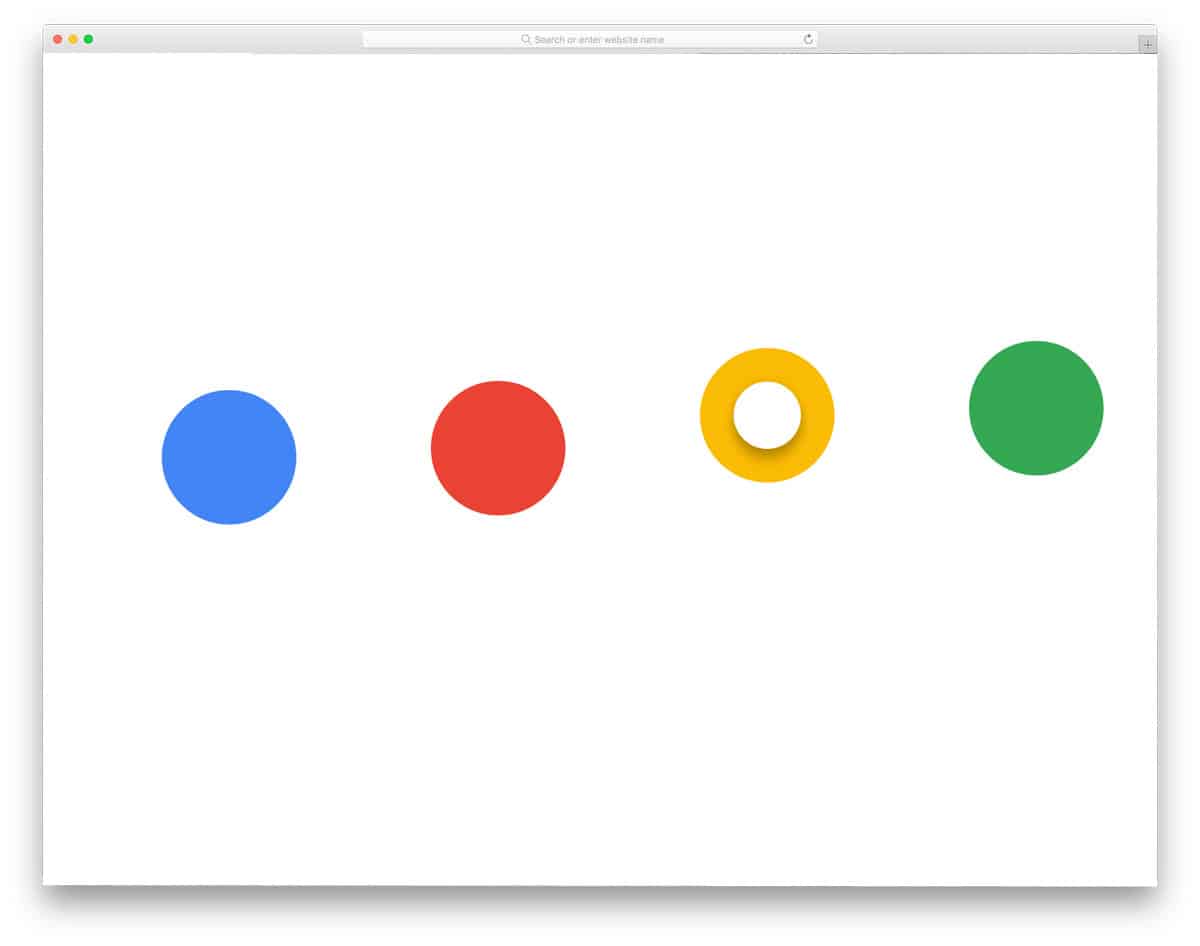 Google-Dots-Radio-Buttons