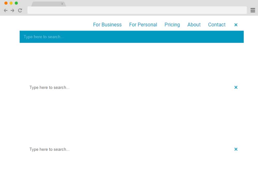 Header Search html search box