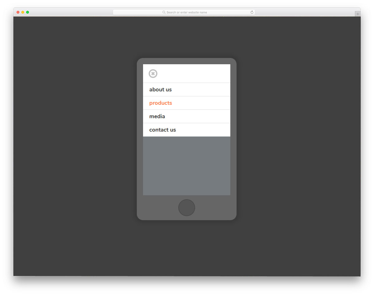 37 Intriguing CSS Mobile Menu Concepts For Modern Mobile Devices 2023