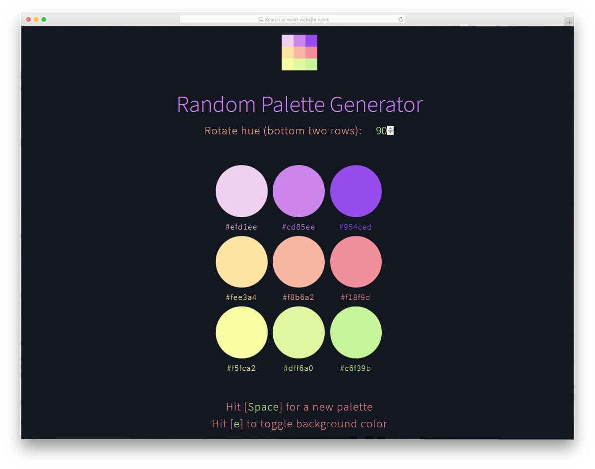 Random-Color-Palette-Generator