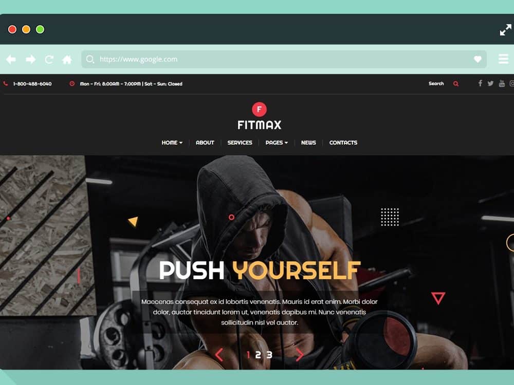 Sports & Fitness Website Templates, Health & Wellness