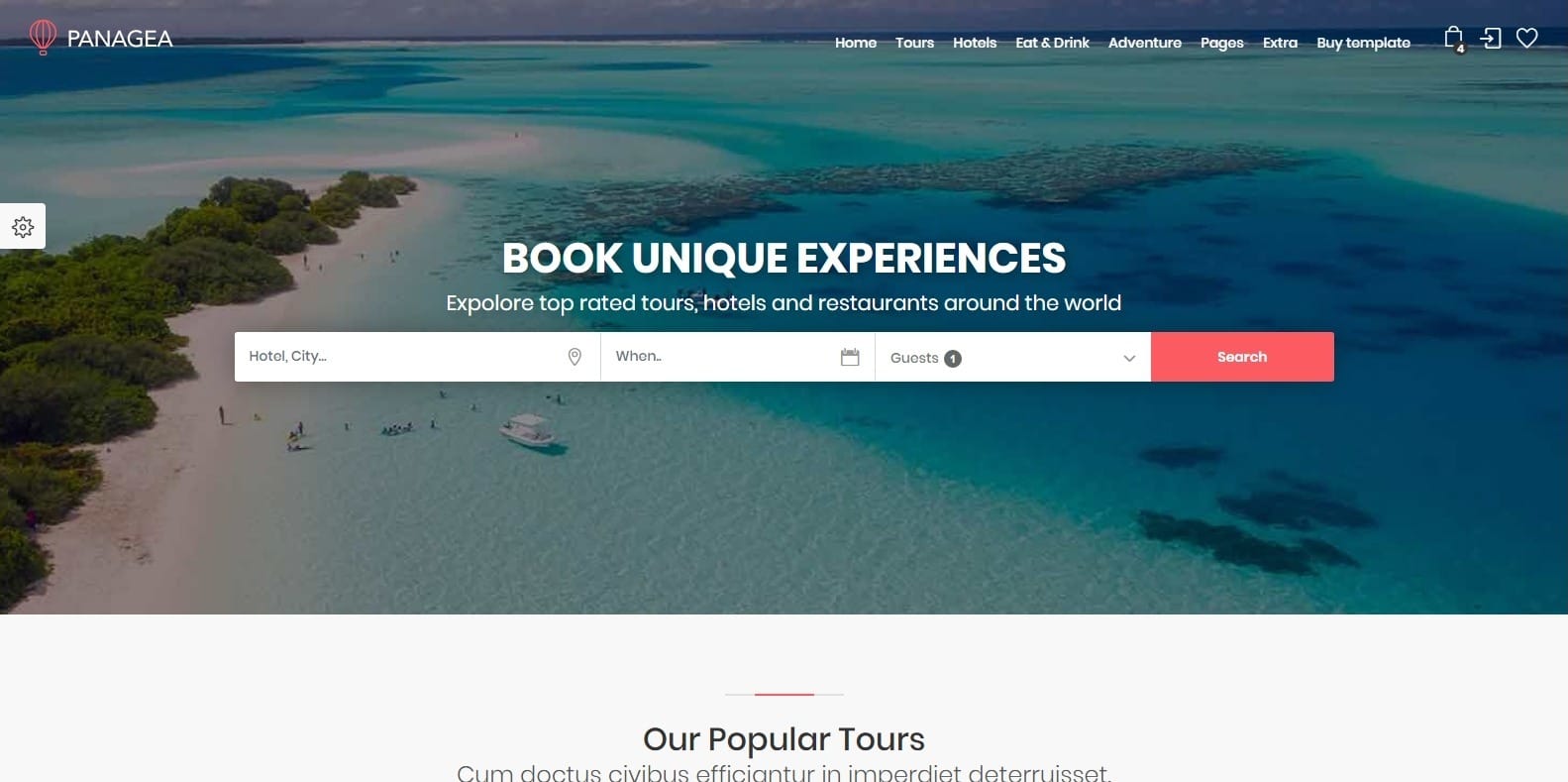 panagea-travel-website-template