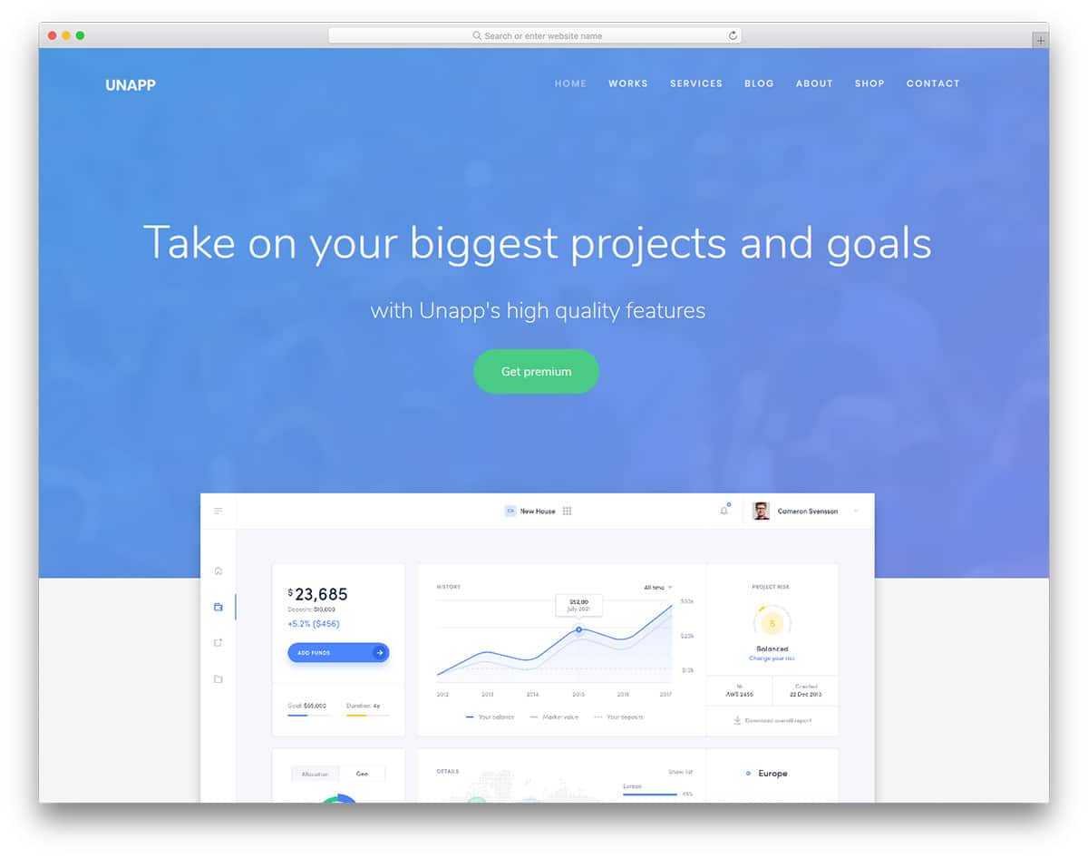 unapp-free-one-page-website-templates