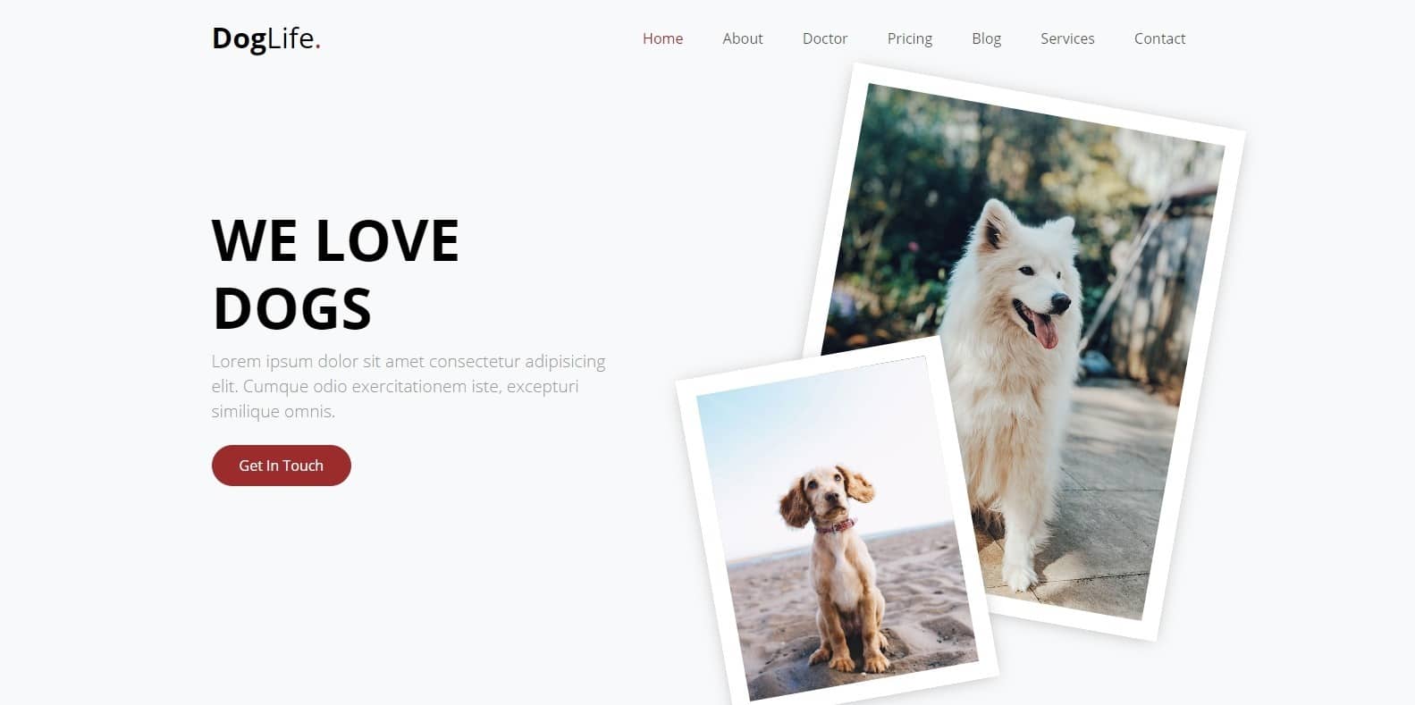 doglife-animal-website-template