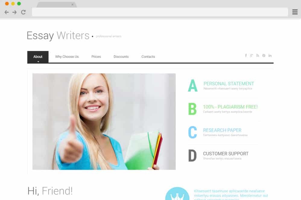 essay writers page author website templates