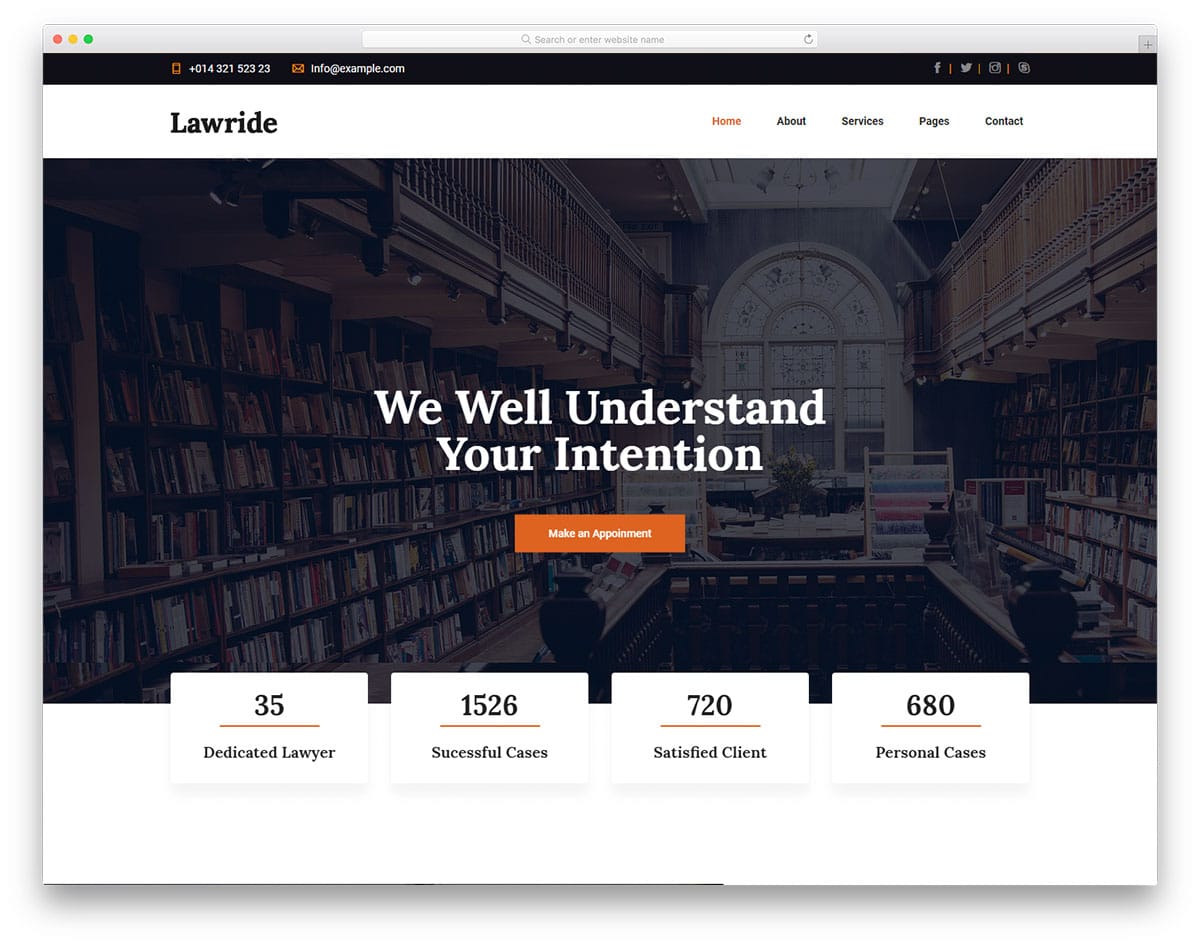 lawride-free-clean-website-templates