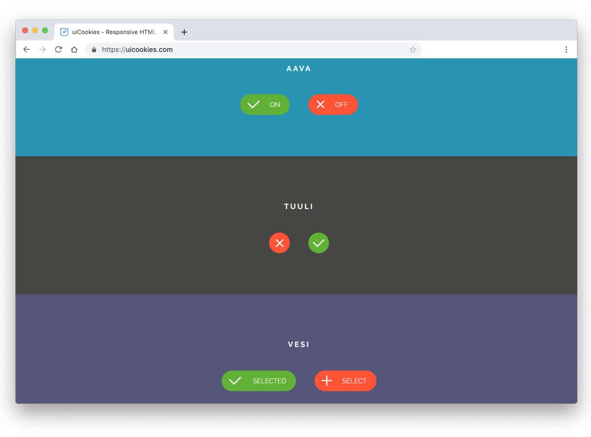 set of bootstrap checkbox animation examples