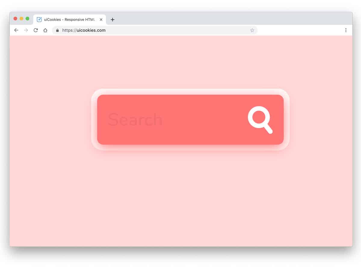 animated search button