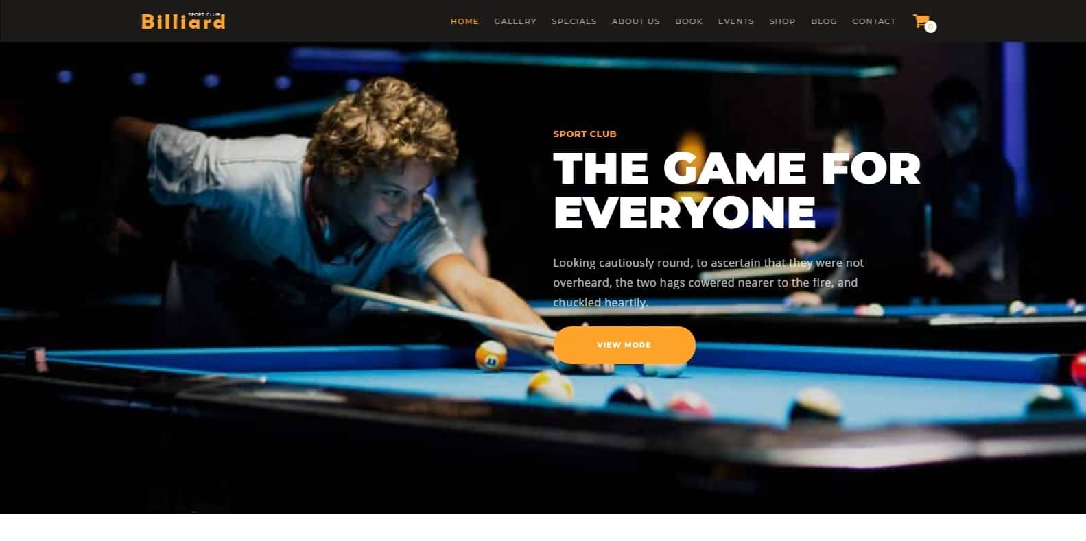 billiard-sports-website-template