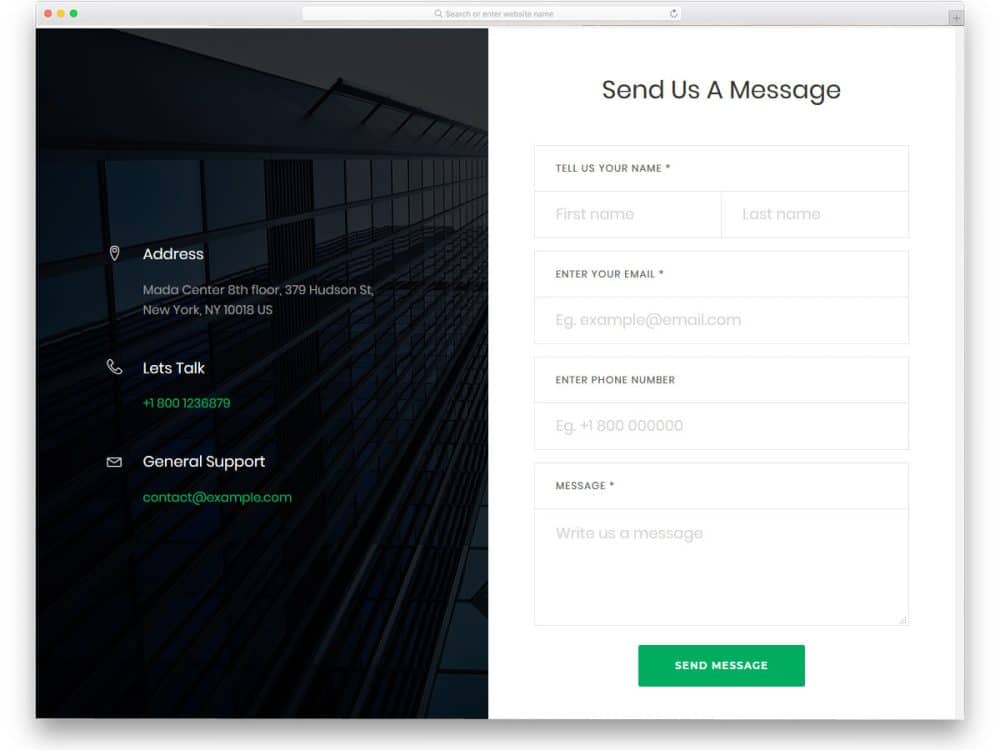 30 Bootstrap Contact Form & Contact Us Page Templates 2023