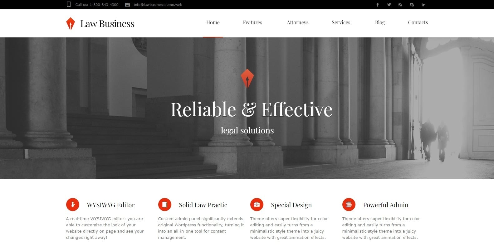 law-business-attorney-website-template