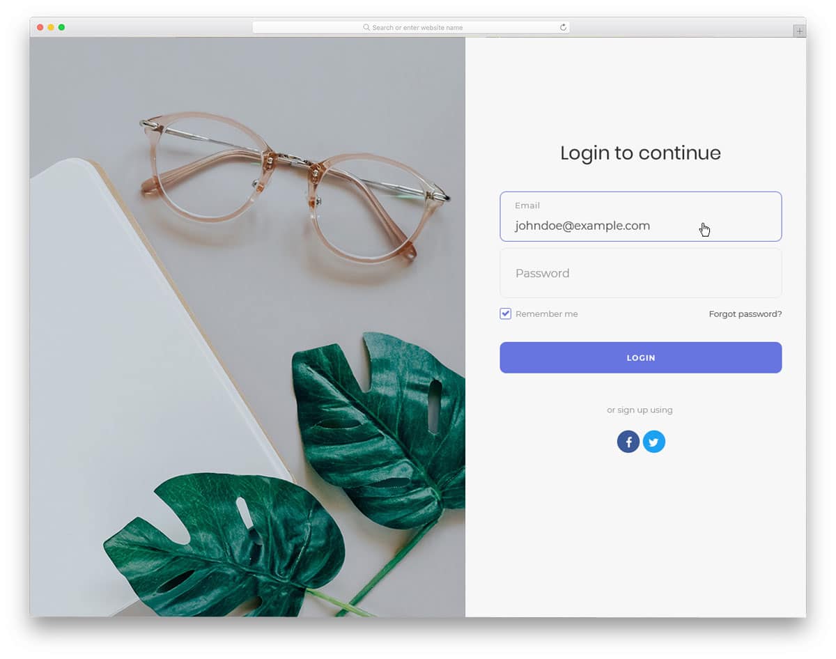 neat bootstrap form template for login forms