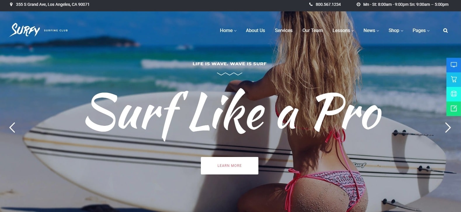 surfy-sports-website-template