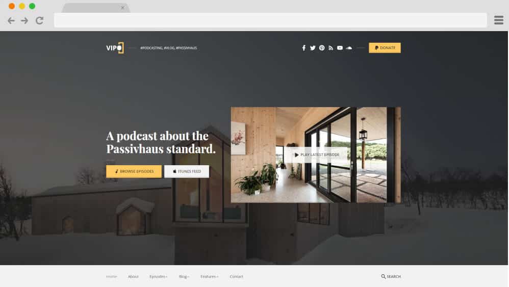 vipo podcast website templates