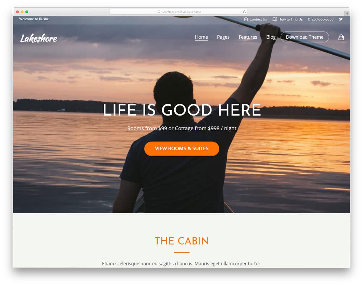 wordpress theme to feel the luxury features offered