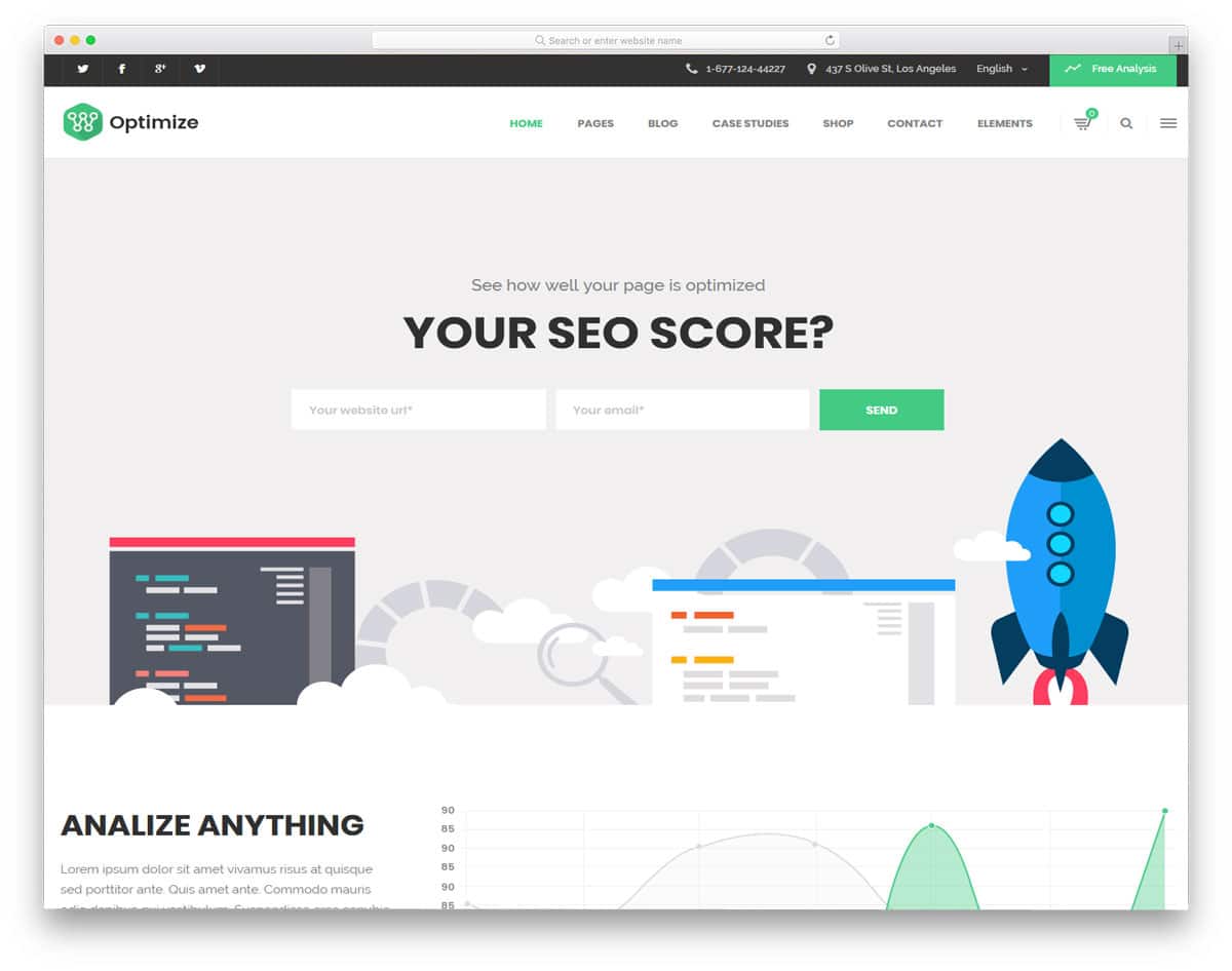 wordpress theme for all types of seo services