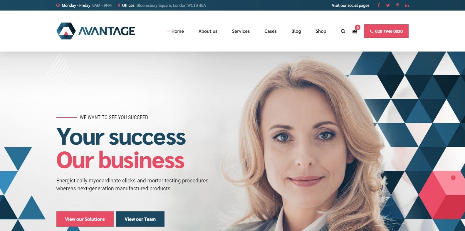 avantage-consulting-website-template