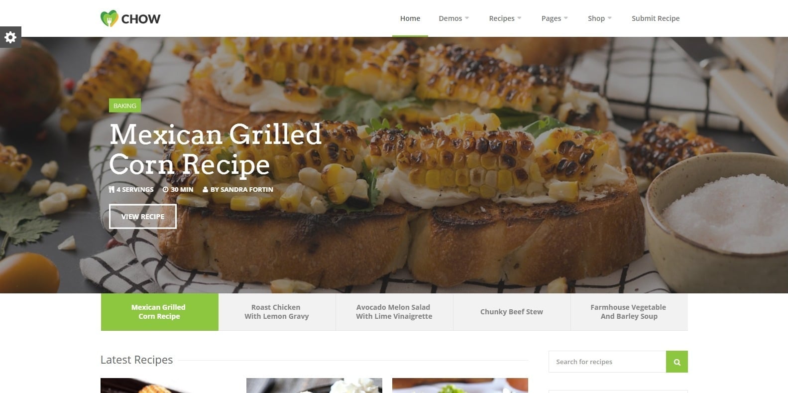 chow-food-blog-website-template