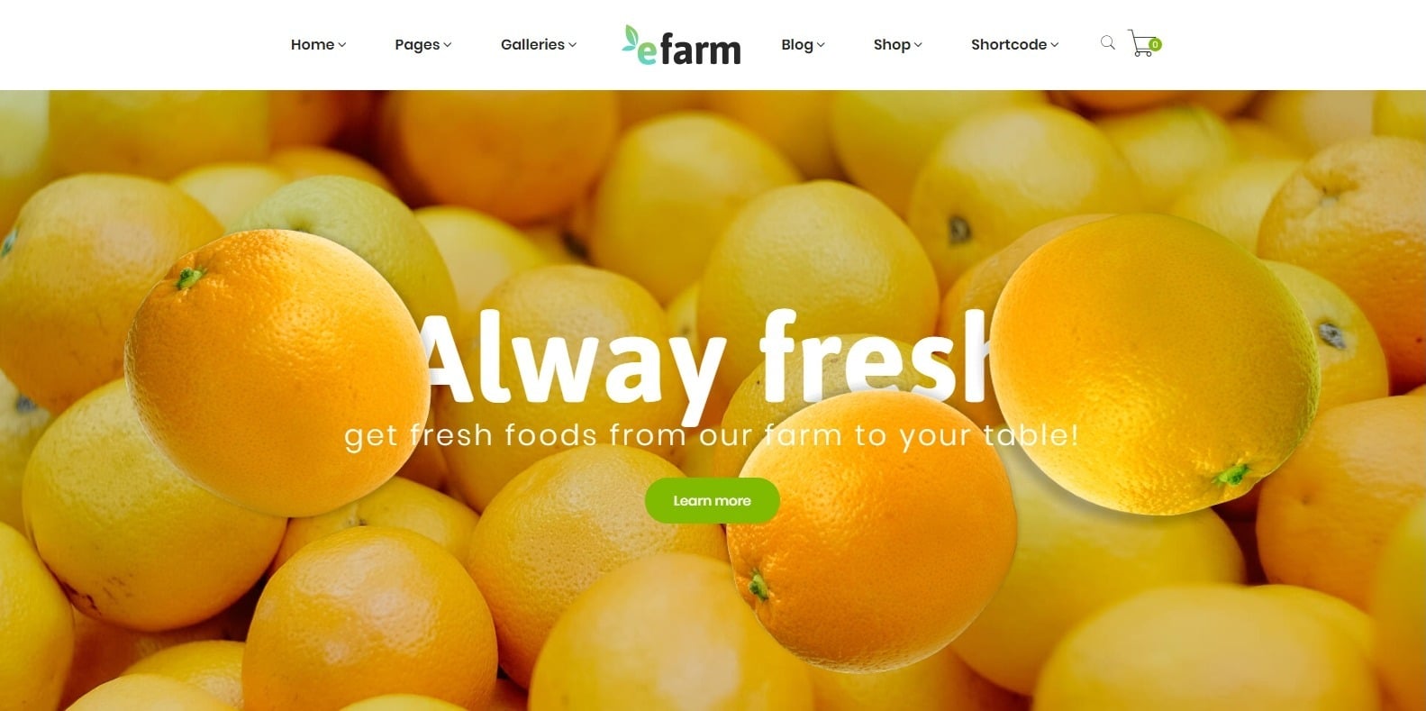 efarm-food-blog-website-template