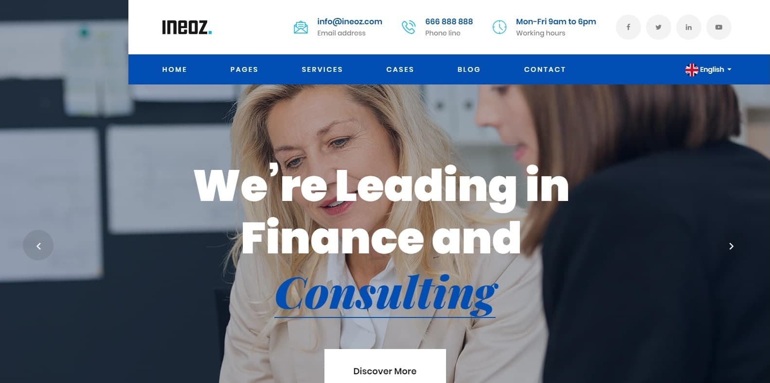 ineoz-consulting-website-template