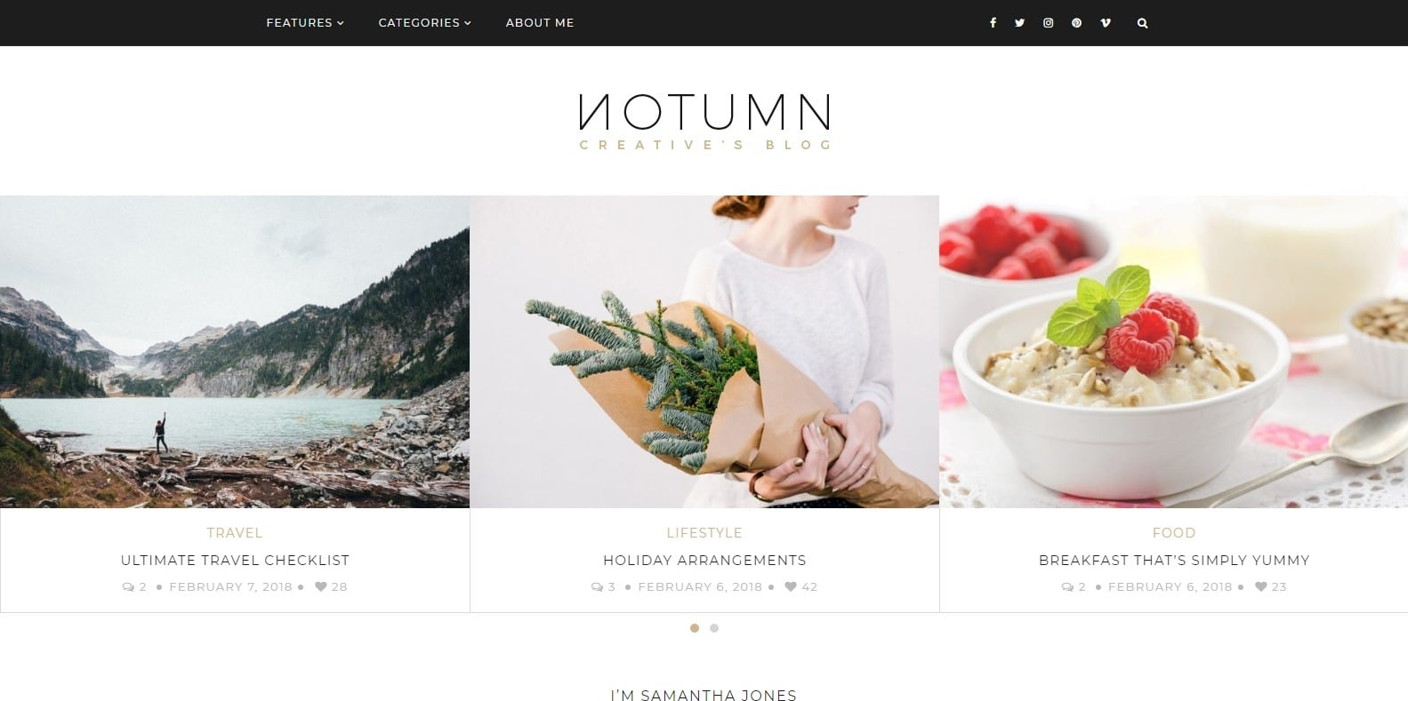 notumn-food-blog-website-template
