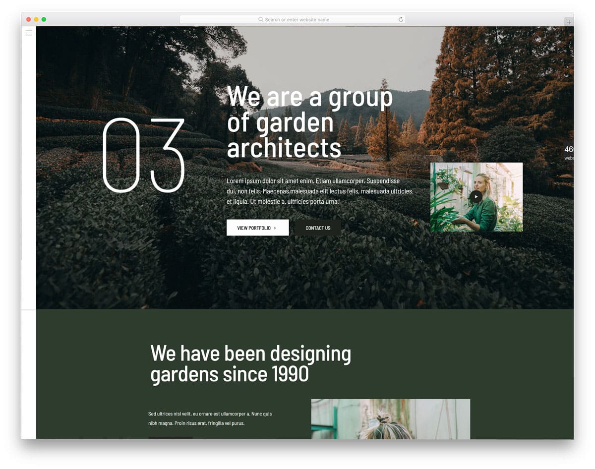 modern and trendy looking business wordpress theme