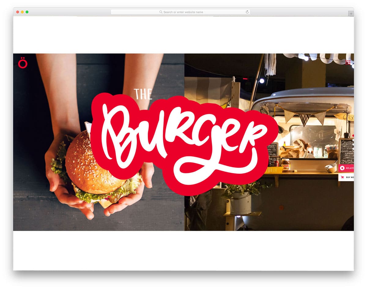 unique and interactive food truck WordPress themes