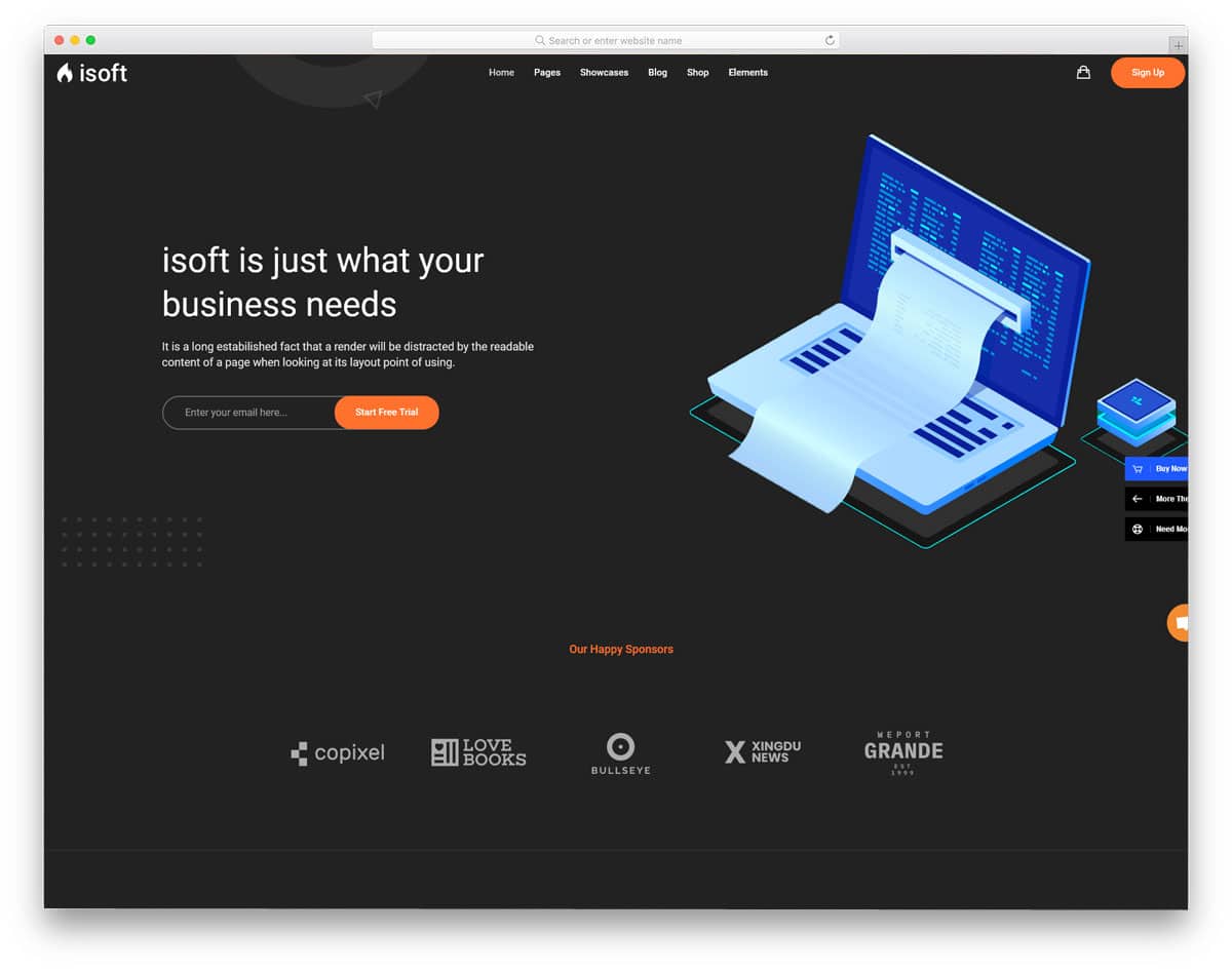 lead generation page for saas companies